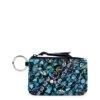 Vera Bradley Zip ID Case In Dreamer Paisley -Hallmark Gift Shop Vera Bradley Black and Blue Paisley Pattern ID Wallet 2842615911 01