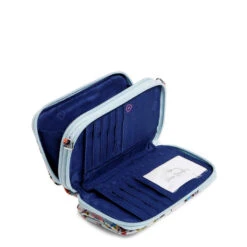 Vera Bradley RFID All-in-One Crossbody In Sea Air Floral -Hallmark Gift Shop Vera Bradley Blue Painted Floral Pattern Crossbody Purse 2845516705 03