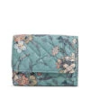 Vera Bradley RFID Riley Compact Wallet In Sunlit Garden Sage -Hallmark Gift Shop Vera Bradley Green Floral Pattern Small Wallet 2842916046 01