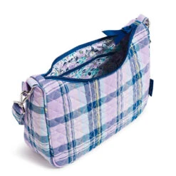 Vera Bradley Frannie Crescent Crossbody Purse In Amethyst Plaid -Hallmark Gift Shop Vera Bradley Navy and Lavender Pattern Crossbody Bag 3724015849 03