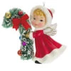 Hallmark Vintage Angel Porcelain Ornament -Hallmark Gift Shop Vintage Angel With Candy Cane Keepsake Ornament 2499QXT4127 01