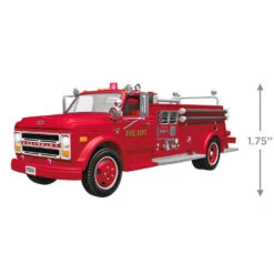 Hallmark Fire Brigade 1968 Chevrolet® Fire Engine 2025 Ornament With Light -Hallmark Gift Shop Vintage Fire Truck 2025 Keepsake Ornament 5QXR8315 04