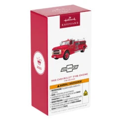 Hallmark Fire Brigade 1968 Chevrolet® Fire Engine 2025 Ornament With Light -Hallmark Gift Shop Vintage Fire Truck 2025 Keepsake Ornament 5QXR8315 08