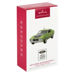 Hallmark Classic American Cars 1973 Ford Mustang Mach 1 2023 Metal Ornament -Hallmark Gift Shop Vintage Ford Mustang Car Keepsake Ornament 2199QXR8157 04