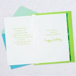 Hallmark You're A Good Man Birthday Card For Son -Hallmark Gift Shop Watercolor Leaf Birthday Card for Son 699MAN3509 04