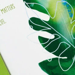 Hallmark You're A Good Man Birthday Card For Son -Hallmark Gift Shop Watercolor Leaf Birthday Card for Son 699MAN3509 05