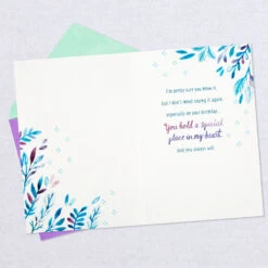 Hallmark Incredibly Strong Woman Birthday Card For Her -Hallmark Gift Shop Watercolor Leaves Birthday Card for Her 659HBD3193 03