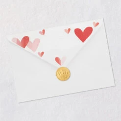 Hallmark XOXO Love You So Much Romantic Valentine's Day Card -Hallmark Gift Shop Watercolor XOXO and Hearts Romantic Valentines Card 699VEE9352 08