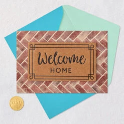 Hallmark Welcome Mat New Home Card -Hallmark Gift Shop Welcome Mat New Home Congratulations Card 659M1986 05