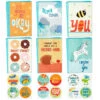 Hallmark Whimsical Assorted Kids' Encouragement Cards With Stickers, Pack Of 12 -Hallmark Gift Shop Whimsical Assorted Kids Encouragement Cards 999SOM4012 01