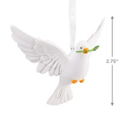 White Dove Hallmark Ornament -Hallmark Gift Shop White Dove Christmas Ornament 1HGO3621 04