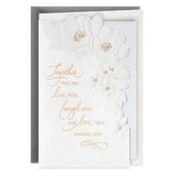 Hallmark Live, Laugh, Love Wedding Card