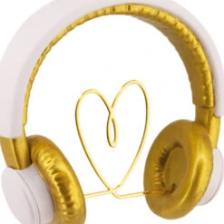 Music Lover Headphones Hallmark Ornament -Hallmark Gift Shop White Gold Headphones Christmas Ornament 1HGO3613 06
