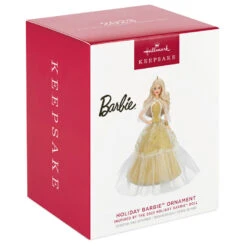 Hallmark 2023 Holiday Barbie™ Ornament -Hallmark Gift Shop White Holiday Barbie Doll Keepsake Ornament 2199QXR8209 04