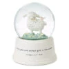 Hallmark Little Lamb Musical Snow Globe -Hallmark Gift Shop White Lamb in Flowers and Grass Water Globe 1BBY4723 01