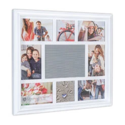 Malden Photo Collage Letterboard White Picture Frame, 18.5x16.5 -Hallmark Gift Shop White Photo Collage Letterboard Picture Frame 918608 02