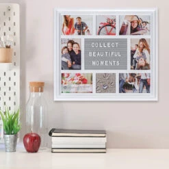 Malden Photo Collage Letterboard White Picture Frame, 18.5x16.5 -Hallmark Gift Shop White Photo Collage Letterboard Picture Frame 918608 03