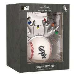 MLB Chicago White Sox™ Reindeer Baseball Hallmark Ornament -Hallmark Gift Shop White Sox Reindeer Baseball Christmas Ornament 1OSL2696 08