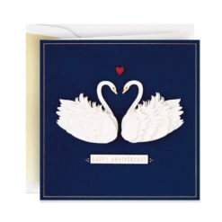 Hallmark Lasting Love, Swans Anniversary Card For Couple