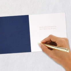 Hallmark Lasting Love, Swans Anniversary Card For Couple 15 Hallmark Lasting Love, Swans Anniversary Card For Couple -Hallmark Gift Shop White Swans on Navy Blue Anniversary Card 859LAD4573 06