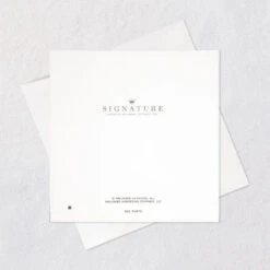 Hallmark Lasting Love, Swans Anniversary Card For Couple 16 Hallmark Lasting Love, Swans Anniversary Card For Couple -Hallmark Gift Shop White Swans on Navy Blue Anniversary Card 859LAD4573 07