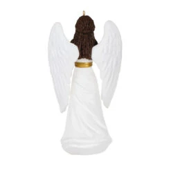 Hallmark Angel Of Adoration Ornament -Hallmark Gift Shop White and Gold Angel Keepsake Ornament 1999QSM7857 06