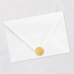 Hallmark Holiday And New Year Peace Holiday Card -Hallmark Gift Shop White and Gold Peace Holiday Card 1059IXC2025 08