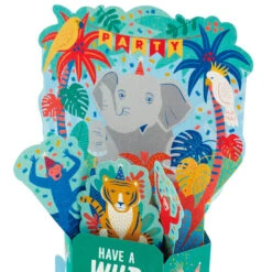 Hallmark Wild Animal Party Boxed Pop-Up Birthday Cards, Pack Of 8 -Hallmark Gift Shop Wild Animal Party PopUp Boxed Birthday Cards 5STZ1174 04