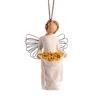 Willow Tree Sunshine Angel Ornament, 4" H -Hallmark Gift Shop Willow Tree Angel Sunflowers Ornament 28095 01