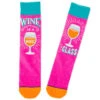 Hallmark Wine Is A Hug In A Glass Funny Crew Socks -Hallmark Gift Shop Wine Lovers Funny Novelty Crew Socks 1SOX2078 01