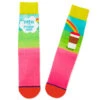Hallmark Coffee Is My Morning Wine Funny Crew Socks -Hallmark Gift Shop Wine Rainbow and Coffee Cup Funny Novelty Crew Socks 1SOX2065 01