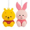 Better Together Disney Winnie The Pooh And Piglet Magnetic Hallmark Ornaments, Set Of 2 -Hallmark Gift Shop Winnie the Pooh and Piglet Christmas Ornaments 3HCM3063 01