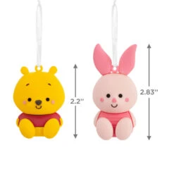 Better Together Disney Winnie The Pooh And Piglet Magnetic Hallmark Ornaments, Set Of 2 -Hallmark Gift Shop Winnie the Pooh and Piglet Christmas Ornaments 3HCM3063 04
