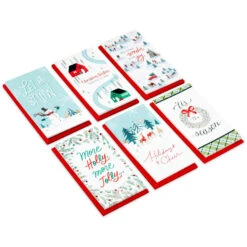 Hallmark Winter Scenes Money-Holder Boxed Christmas Cards Assortment, Pack Of 36