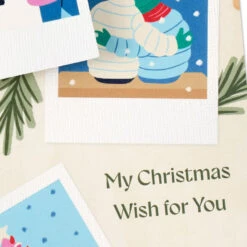 Hallmark Wishes For Blessings And Happiness Christmas Card For Sister -Hallmark Gift Shop Winter Scenes Instant Photos Sister Christmas Card 699XZH7244 06