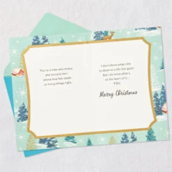 Hallmark So Thankful For You Christmas Card For Husband -Hallmark Gift Shop Winter Scenes With Ribbon Husband Christmas Card 659XZH2242 04