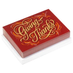 Hallmark Wishing You Every Good Thing Boxed Thanksgiving Cards, Pack Of 40