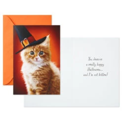 Hallmark Pumpkins And Witches Assorted Halloween Cards, Pack Of 8 -Hallmark Gift Shop Witches Assorted Halloween Cards Pack 699H2369 06