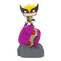 Hallmark Marvel X-Men Wolverine Defeats Sentinel Funko POP!® Ornament With Light