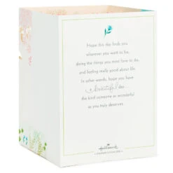 Hallmark Do What You Love 3D Pop-Up Birthday Card -Hallmark Gift Shop Woman Flowers 3D PopUp Birthday Card for Her 899WDR2038 02