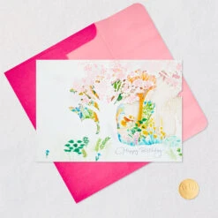 Hallmark Do What You Love 3D Pop-Up Birthday Card -Hallmark Gift Shop Woman Flowers 3D PopUp Birthday Card for Her 899WDR2038 05