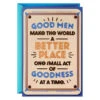 Hallmark You Make The World A Better Place Birthday Card For Son -Hallmark Gift Shop Wooden Placard Good Men Birthday Card for Son 999MAN4287 01
