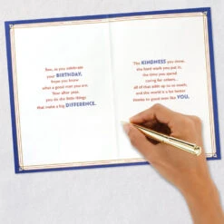 Hallmark You Make The World A Better Place Birthday Card For Son -Hallmark Gift Shop Wooden Placard Good Men Birthday Card for Son 999MAN4287 07