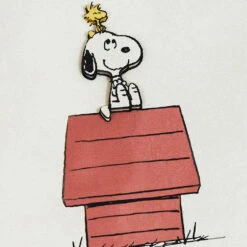 Hallmark Peanuts® Snoopy And Woodstock Blank Card -Hallmark Gift Shop Woodstock on Snoopys Head Blank Card 659LAD4819 03