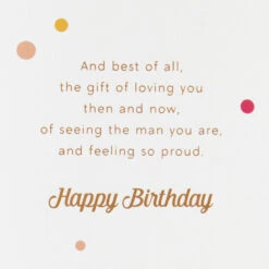 Hallmark Proud Of The Man You Are Birthday Card For Grandson -Hallmark Gift Shop Wrapped Presents Birthday Card for Grandson 759MAN3982 03