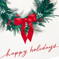 Hallmark Greenery Wreath Pine-Scented Boxed Christmas Cards, Pack Of 12 -Hallmark Gift Shop Wreath and Pine Scent Boxed Christmas Cards 1XPX2718 06