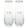 Hallmark XO Stemless Champagne Flutes, Set Of 2 -Hallmark Gift Shop XO Stemless Champagne Flutes Set 1ERL1188 01