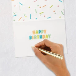 Hallmark Yay Birthday Card For Kids -Hallmark Gift Shop Yay Lettering and Confetti Kids Birthday Card 759LAD2948 06