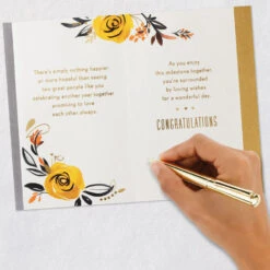 Hallmark Surrounded By Loving Wishes Anniversary Card For Couple -Hallmark Gift Shop Yellow Flowers Anniversary Card for Couple 699AVY3114 07