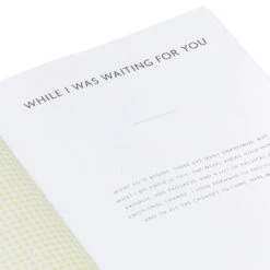 Hallmark While I Was Waiting Prompted Pregnancy Journal -Hallmark Gift Shop Yellow Prompted Pregnancy Journal 1BBA4141 09